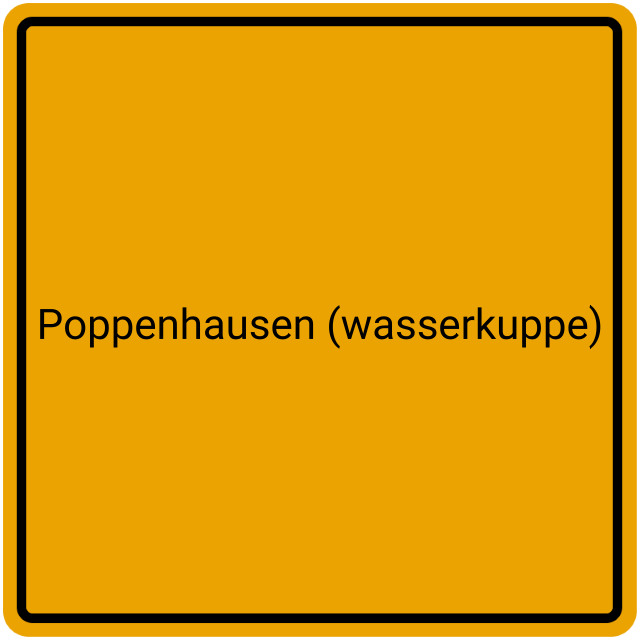 Meldebestätigung Poppenhausen (Wasserkuppe)